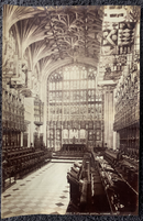 Photo de James Valentine " Choir, St. Georges Chapel, Windsor " - albumine - ca. 1865-1870