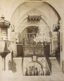 Photo de Félix Bonfils (1831-1885) - Palestine Intérieur de l'Eglise de l'Anonciation - albumine - ca.1880