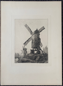 Gravure originale " Bruges " vers 1878 par Ernest George (1839-1922)