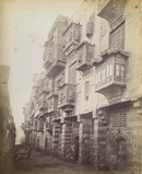 Photographe inconnu " Egypte - Rue du Caire quartier Toulon " - albumine - ca. 1885