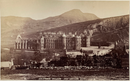 Photo de A.B. Ovenstone " Holyrood Palace and Arthur Seat - Edinburgh , Scotland " - albumine - ca. 1885