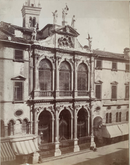 Photo grand format de Maurizio Lotze " Vicenza , Palazzo del Monte di Pieta " - albumine  - ca. 1860