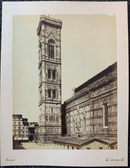 Photographe inconnu " Firenze -  Le Campanile" - albumine - ca. 1875