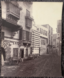 Photo de Frank Mason Good " Egypte - Rue du Caire, quartier Toulon " - albumine - ca. 1870 - 1875