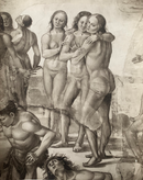 Photo de James Anderson " Orvieto - Dettaglio della Risurrezione - Signorelli " - tirage argentique - ca.1875