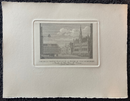 Gravure originale sur cuivre " Vue de la Grande Place et de la Maison de Ville de Bruxelles" ca. 1830 - graveur inconnu, chez Fietta Frères, imprimé par Bibliotheca Chalcographia Regia Belge vers 1950