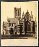 Photographe inconnu " Cathédrale de Lincoln " - albumine - ca. 1880-1890