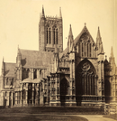 Photographe inconnu " Cathédrale de Lincoln " - albumine - ca. 1880-1890