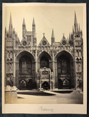 Photographe inconnu " Cathédrale de Peterborough " - albumine - ca. 1880-1890