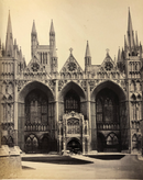 Photographe inconnu " Cathédrale de Peterborough " - albumine - ca. 1880-1890