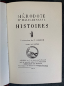 "Hérodote d'Halicarnasse - Histoires" en 2 volumes - édité par Jean de Bonnot - 1975