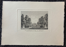 Gravure originale sur cuivre " Vue Intérieure du Parc de Bruxelles" ca. 1830 - graveur inconnu, chez Fietta Frères, imprimé par Bibliotheca Chalcographia Regia Belge vers 1950
