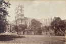 Photo de James Valentine " Westminster Abbey from Dean's Yard " - albumine - ca. 1865-1870