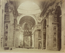 Photographe inconnu " Rome -  Intérieur de l'Eglise St. Pierre" - albumine - ca. 1875