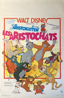 "Les Aristochats" - Affiche de cinéma originale des années '60 - Walt Disney Productions