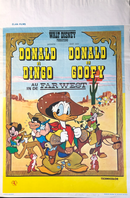 Donald et Dingo in the Far West - Affiche de cinéma originale des années '60 - Walt Disney Productions