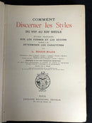 "Comment discerner les Styles du VIIIe au XIXe Siècle" par L. Roger-Miles - 1925