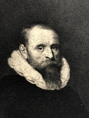 Gravure originale "Portrait de Mr.Vrijdags-Van Vollenhoven"  par Charles Waltner d'après Jan van Ravestein -XIXe -printed by A. Salmon