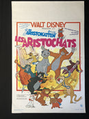 "Les Aristochats" - Affiche de cinéma originale des années '60 - Walt Disney Productions
