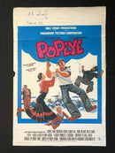 Popeye - Affiche de cinéma originale des années '60 - Walt Disney and Paramount Pictures