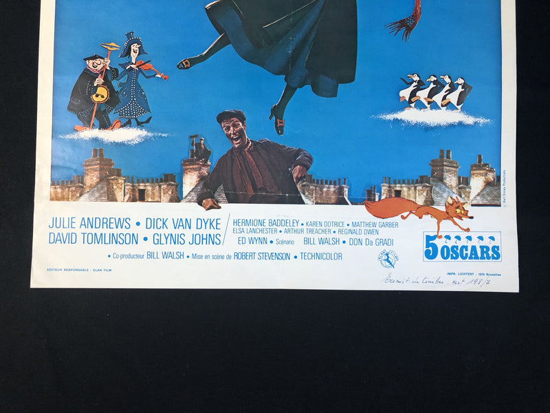 Mary Poppins - Affiche de cinéma originale des années '60 - Walt Disney Productions