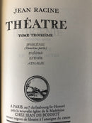 "Théatre" par Racine en 3 volumes - 1988