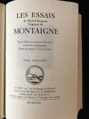 "Les essais de Michel Eyquem Seigneur de Montaigne" en 4 volumes - 1993