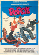 Popeye - Affiche de cinéma originale des années '60 - Walt Disney and Paramount Pictures