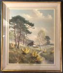 "Paysage Anglais" - Peinture pastel de la main de Gerard Cox Jr. (1902-1982) - signé dans l'oeuvre