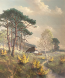 "Paysage Anglais" - Peinture pastel de la main de Gerard Cox Jr. (1902-1982) - signé dans l'oeuvre