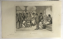 Gravure originale "La Bastonnade - Egypte Moderne " vers 1848 par Lemaitre d'après Prisse