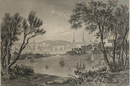 Gravure originale "Stockholm" vers 1845 par Rouargue, publié par Furne