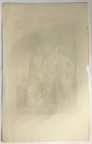 Gravure originale "Marché des Esclaves - Egypte Moderne " vers 1848 par Lemaitre d'après Prisse