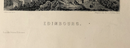 Gravure originale "Edimbourg" vers 1845 par Aubert,publié par Garnier Frères